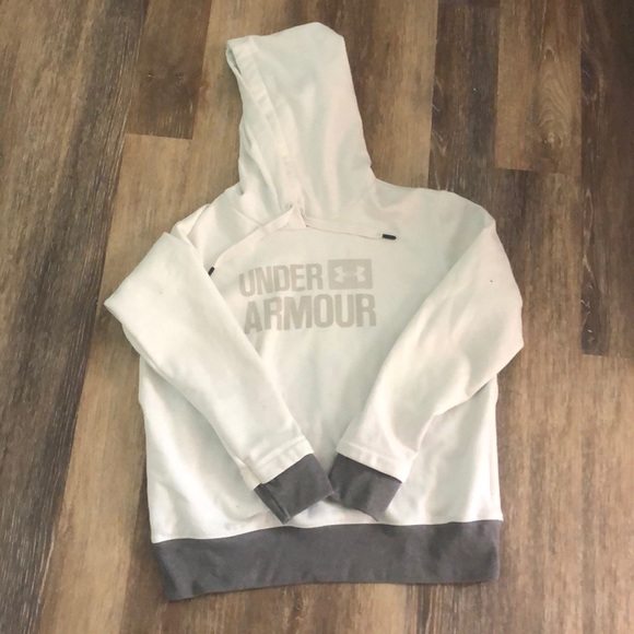 I am selling a white and grey sweatshirt. - Picture 3 of 4